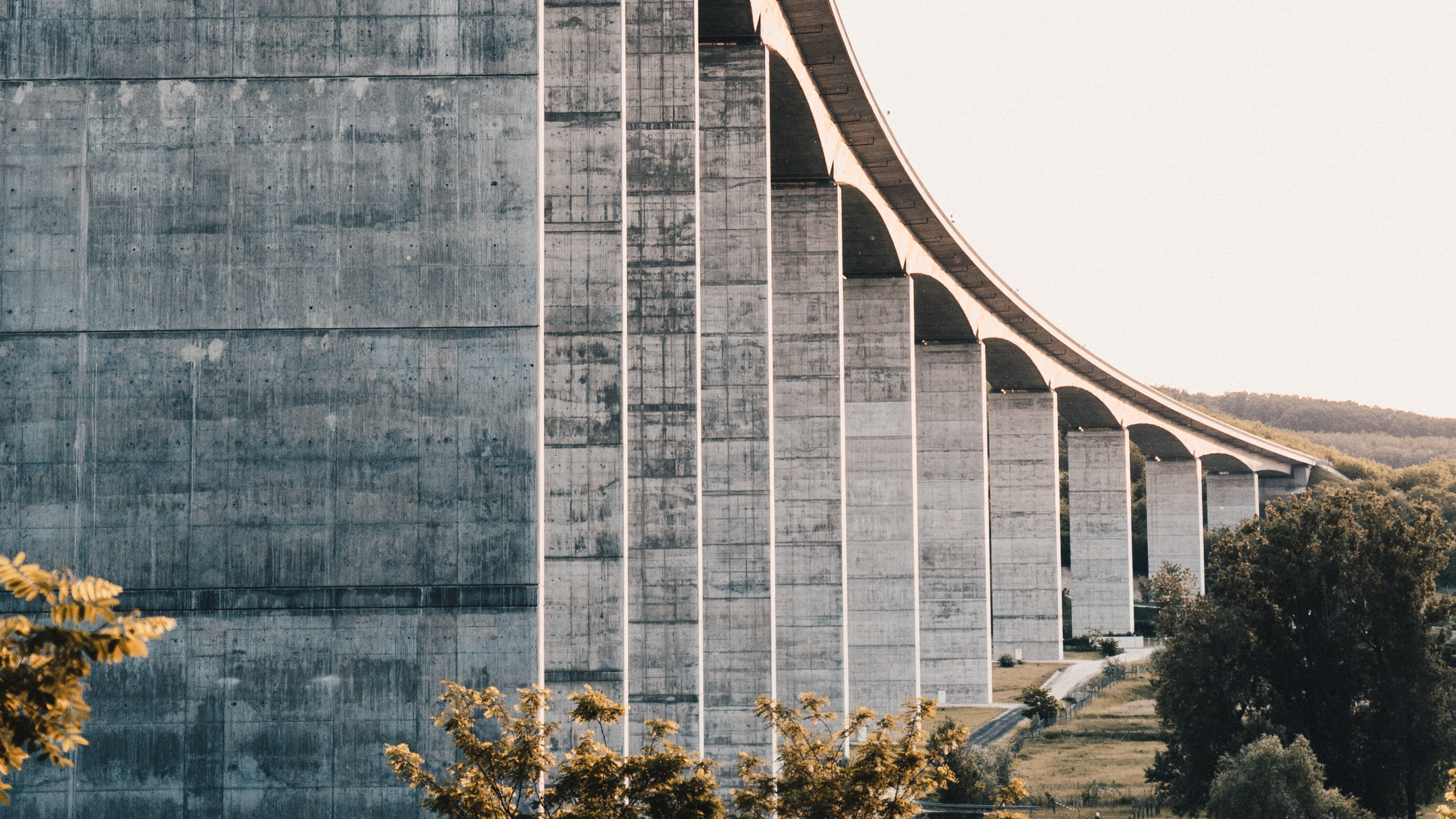 Обои архитектура, мост, Структура Nonbuilding, бетон, ориентир в разрешении 3840x2160