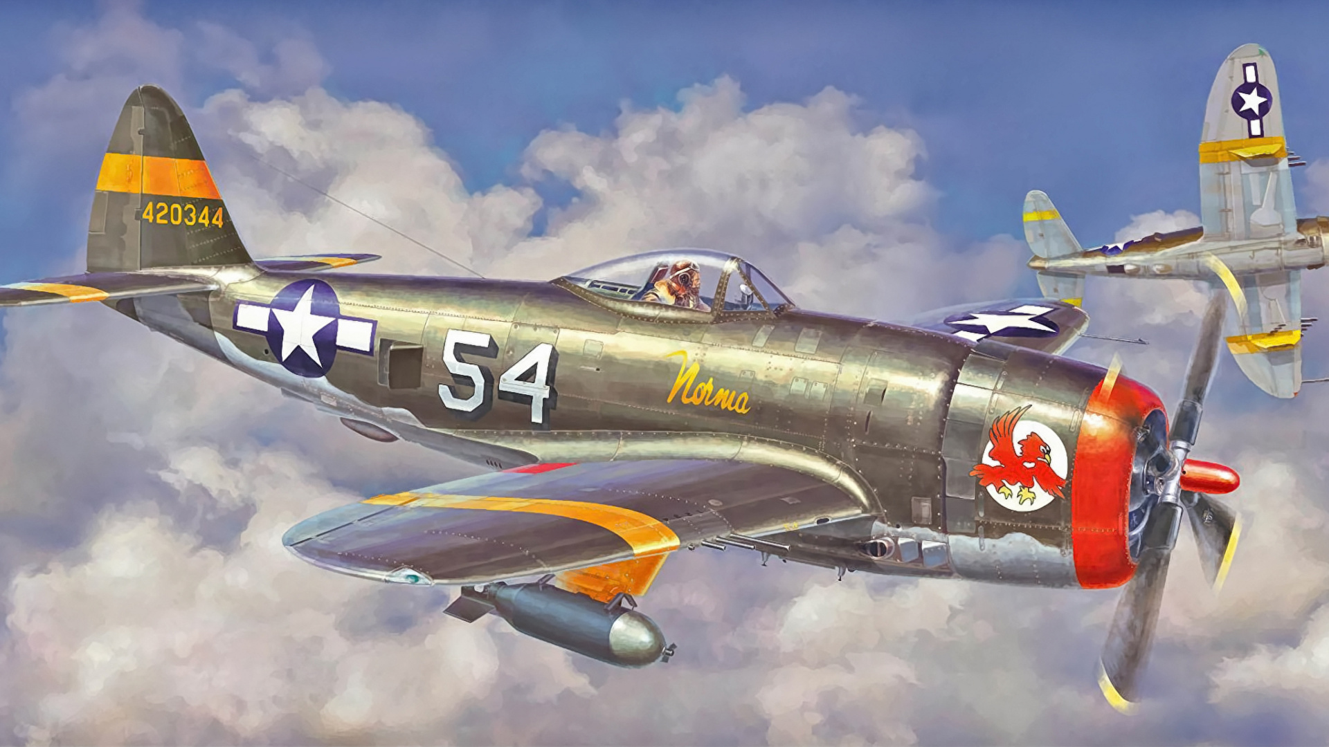 Обои пластиковая модель, корпорация хасегава, самолеты, самолет, пропеллер в разрешении 1920x1080