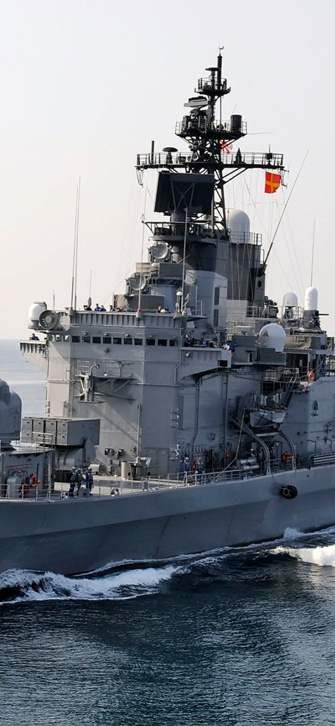 Обои корабль, военный корабль, морское ведомство, разрушитель, Линкор в разрешении 1125x2436