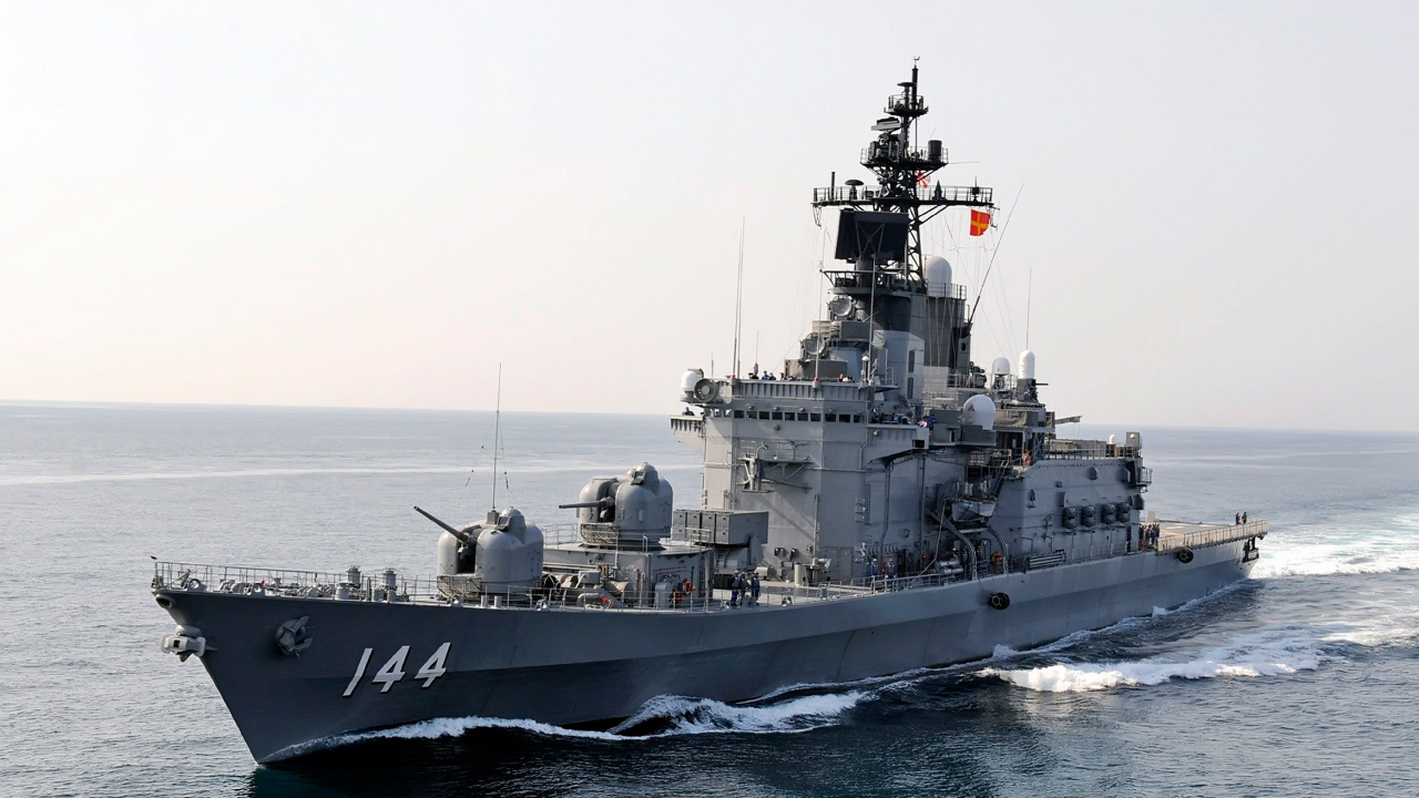 Обои корабль, военный корабль, морское ведомство, разрушитель, Линкор в разрешении 1280x720