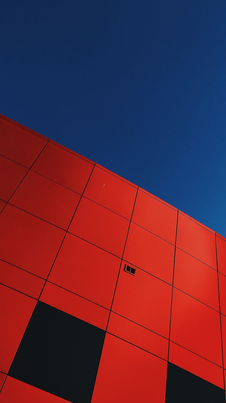 Обои архитектура, красный цвет, Оранжевый цвет, композиционный материал, симметрия в разрешении 750x1334
