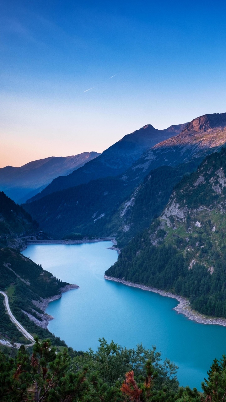 Обои гора, горный хребет, природа, Альпы, пейзаж в разрешении 720x1280