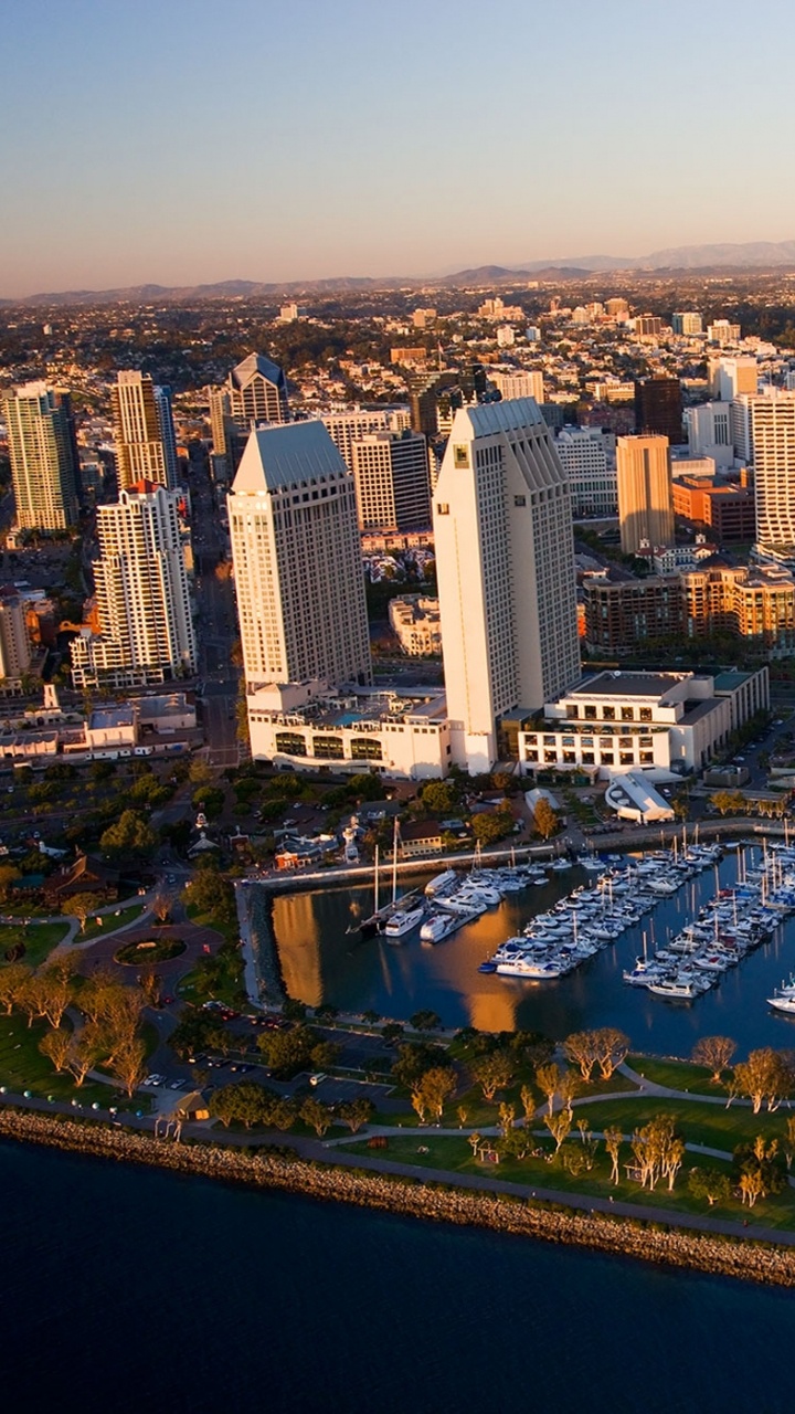 Обои Сан Диего, городской пейзаж, город, городской район, метрополия в разрешении 720x1280