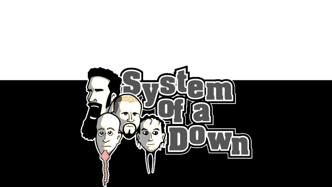 Обои System Of A Down, альтернативный рок, Альтернативный метал, музыкант, текст в разрешении 1280x720