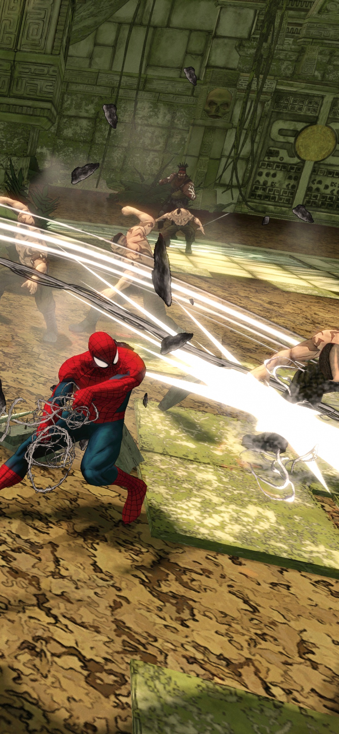 Обои Человек-Паук Разрушенные Измерения, человек-паук, xbox 360, приставка Wii, компьютерная игра в разрешении 1125x2436