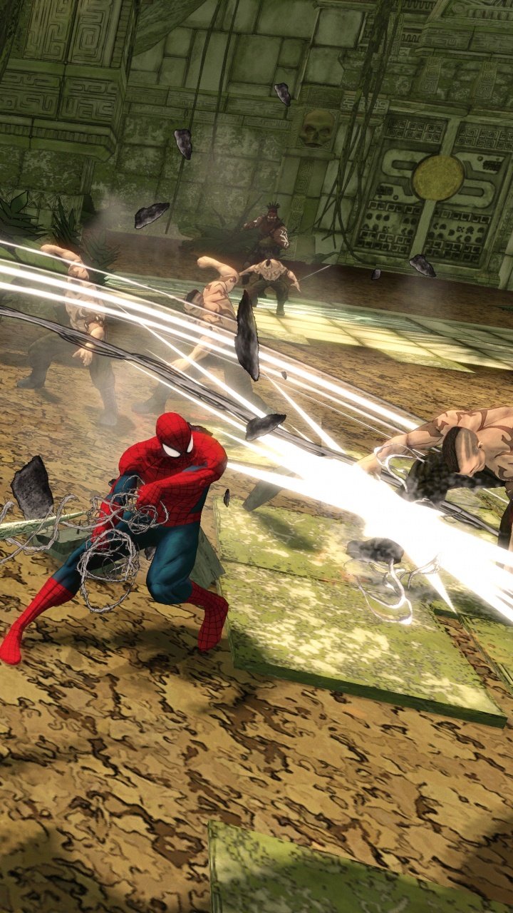 Обои Человек-Паук Разрушенные Измерения, человек-паук, xbox 360, приставка Wii, компьютерная игра в разрешении 720x1280