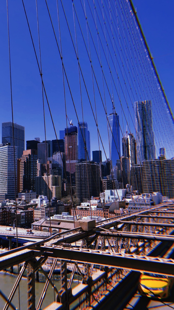 Обои Нью-Йорк, США, НьюЙорк, небоскреб, дневное время в разрешении 720x1280