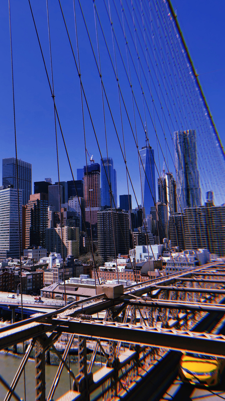 Обои Нью-Йорк, США, НьюЙорк, небоскреб, дневное время в разрешении 750x1334