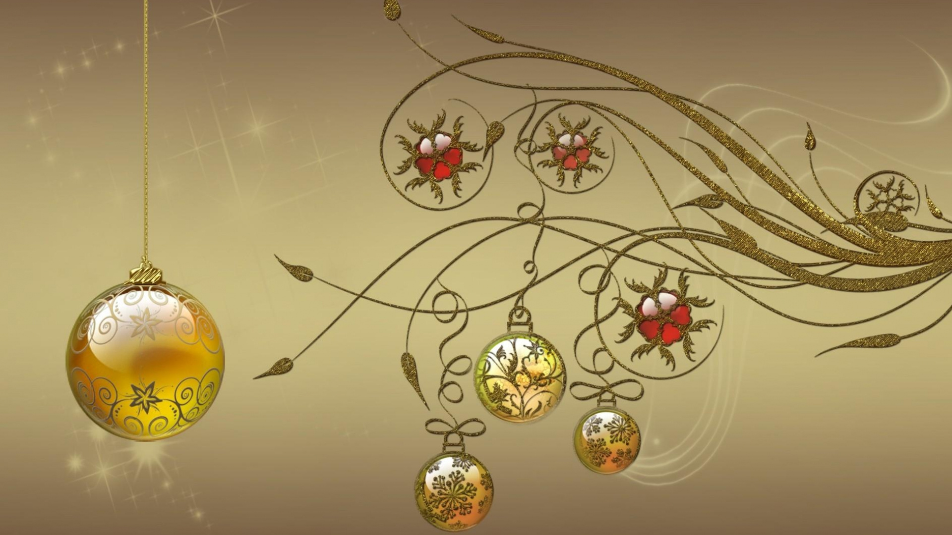 Обои освещение, осветительная арматура, светильник, Рождественские украшения, елка в разрешении 1920x1080