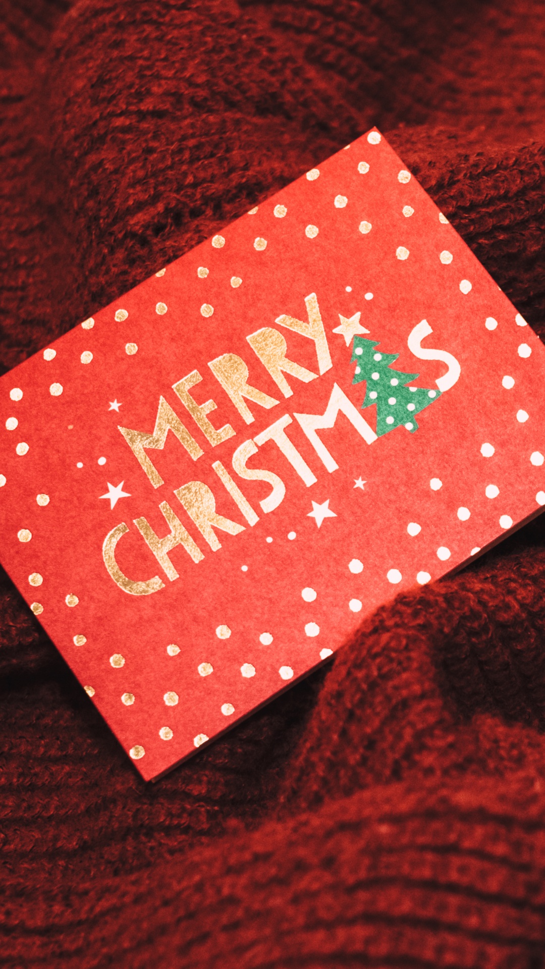 Обои Рождественский день, Санта-Клаус, Рождественская открытка, Новый год, праздник в разрешении 1080x1920
