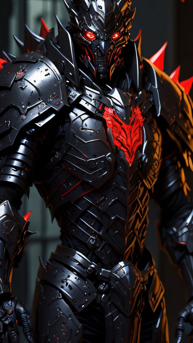 Обои трансформатор, броня, человеческое тело, игрушка, арт в разрешении 750x1334