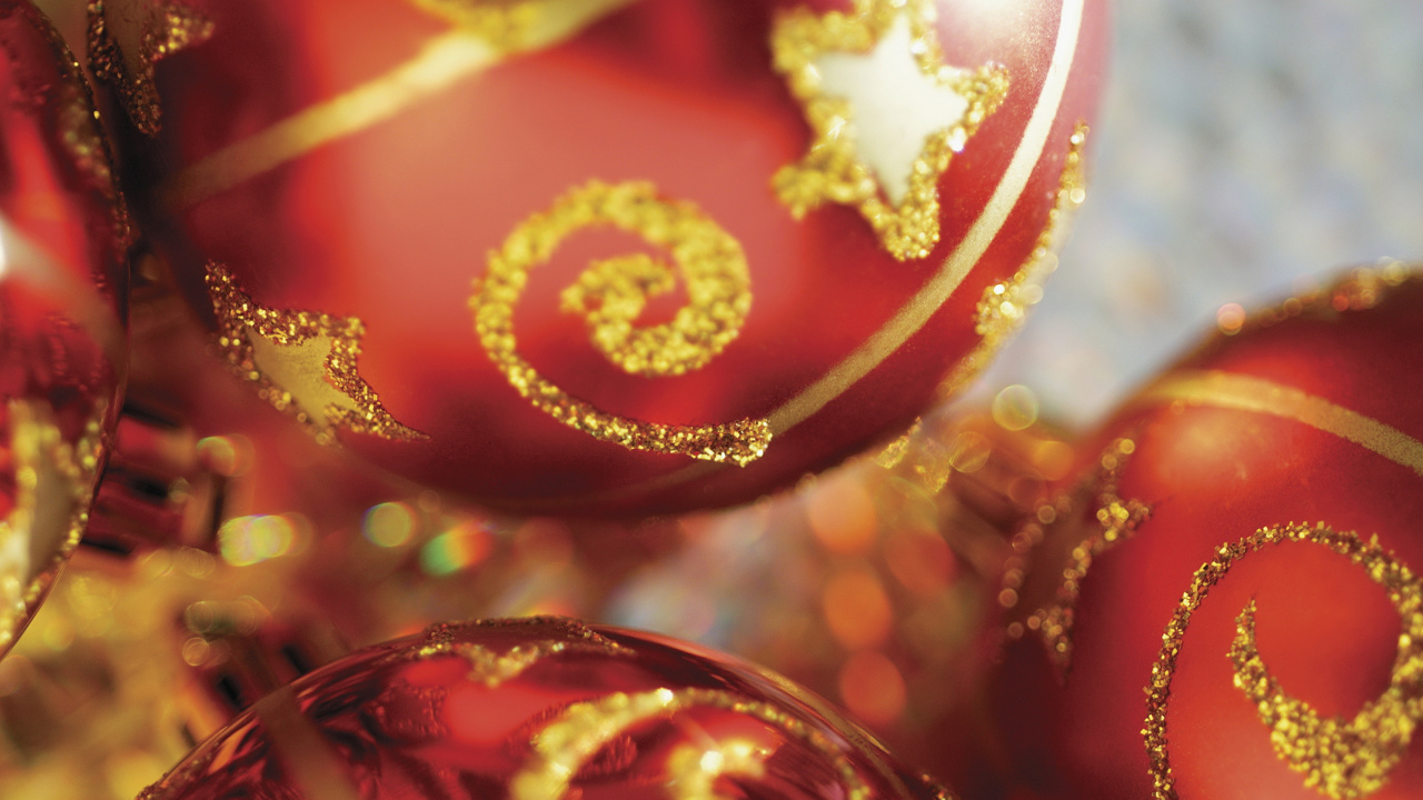 Обои Новый год, праздник, рождественский орнамент, Рождественские украшения, традиция в разрешении 1280x720