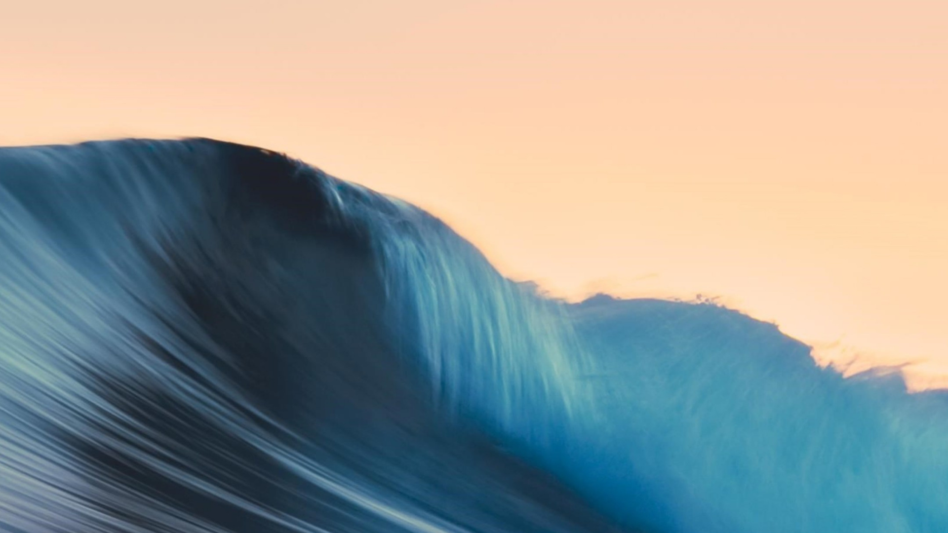 Обои apple, волна, синий, ветровая волна, море в разрешении 1920x1080