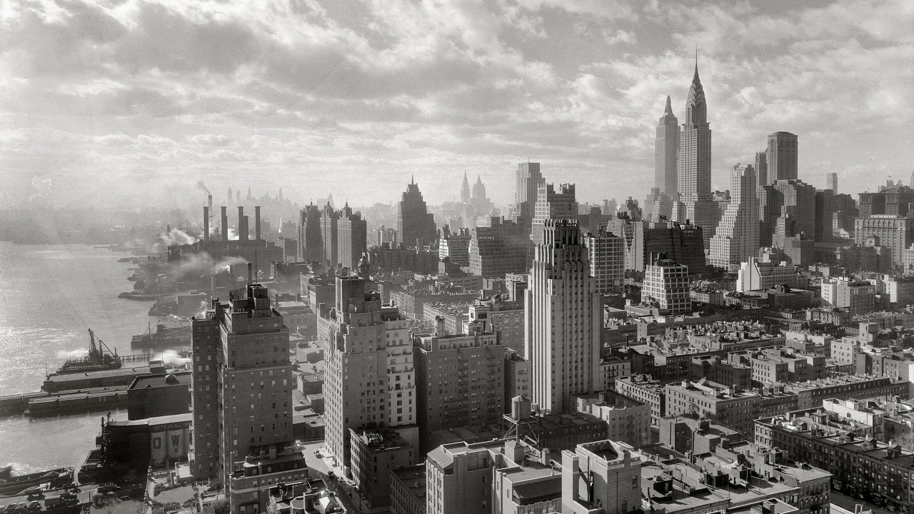 Обои городской пейзаж, город, метрополия, городской район, линия горизонта в разрешении 1280x720