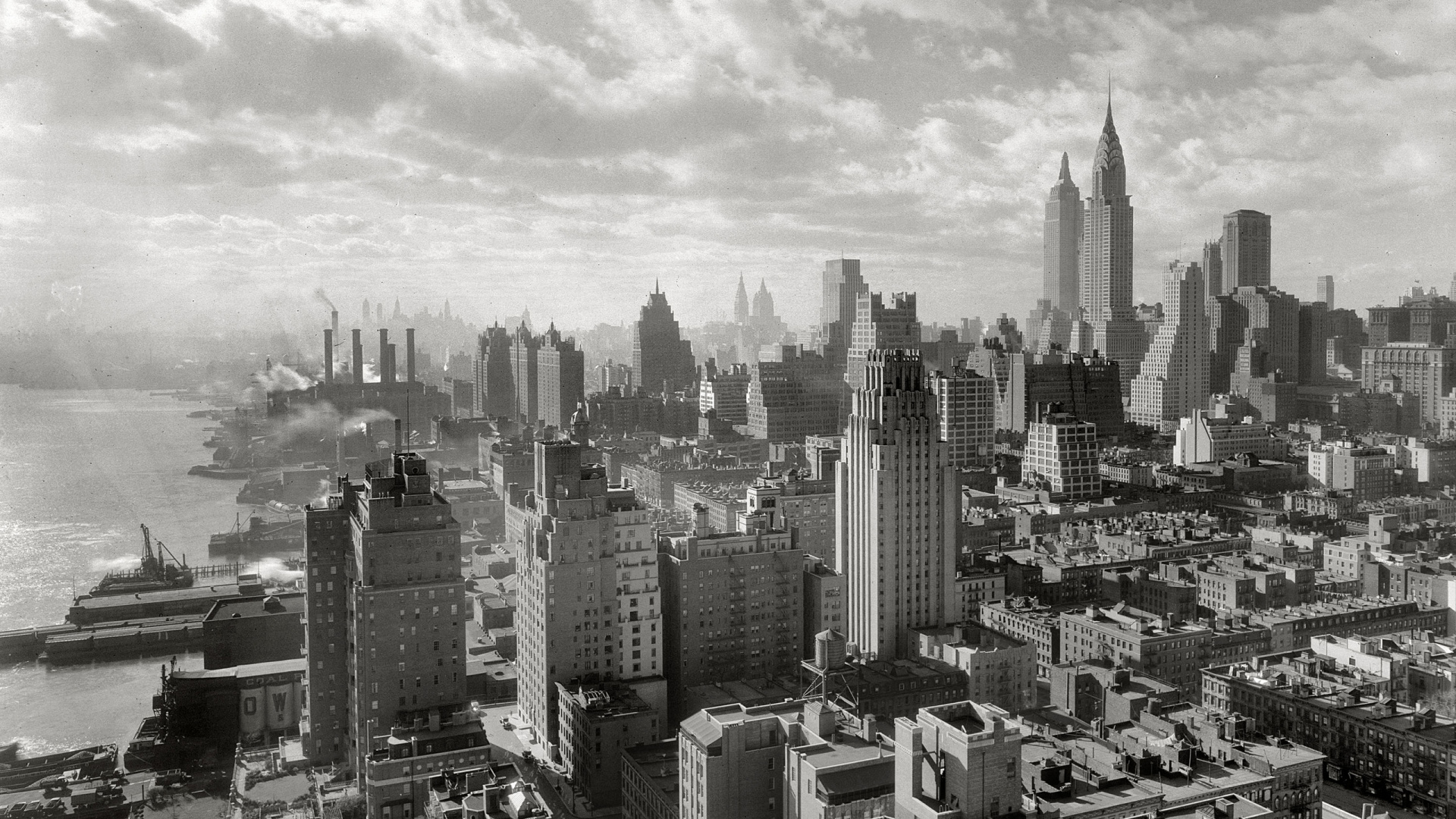 Обои городской пейзаж, город, метрополия, городской район, линия горизонта в разрешении 1920x1080