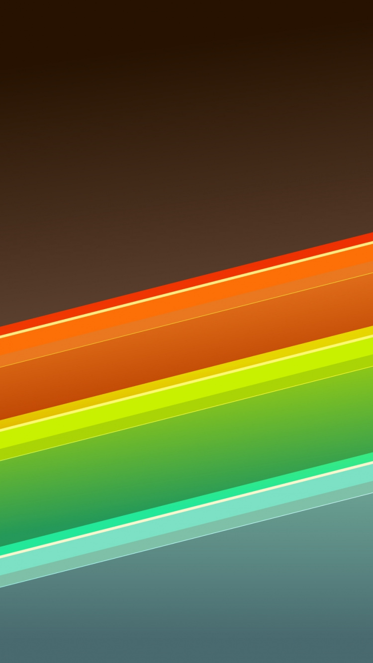 Обои зеленый, синий, Апельсин, желтый, линия в разрешении 750x1334