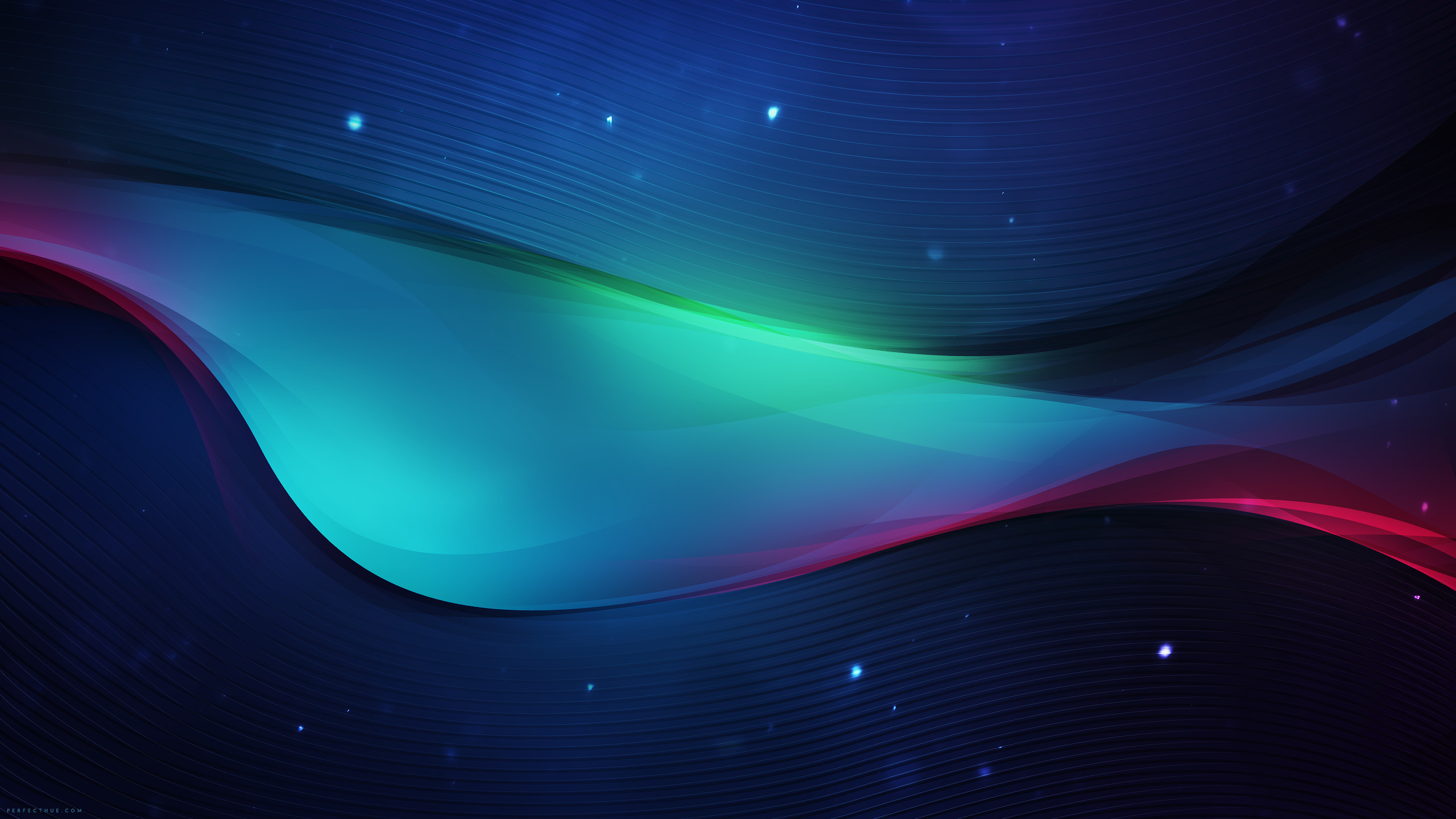 Обои синий, свет, линия, космос, пространство в разрешении 2560x1440