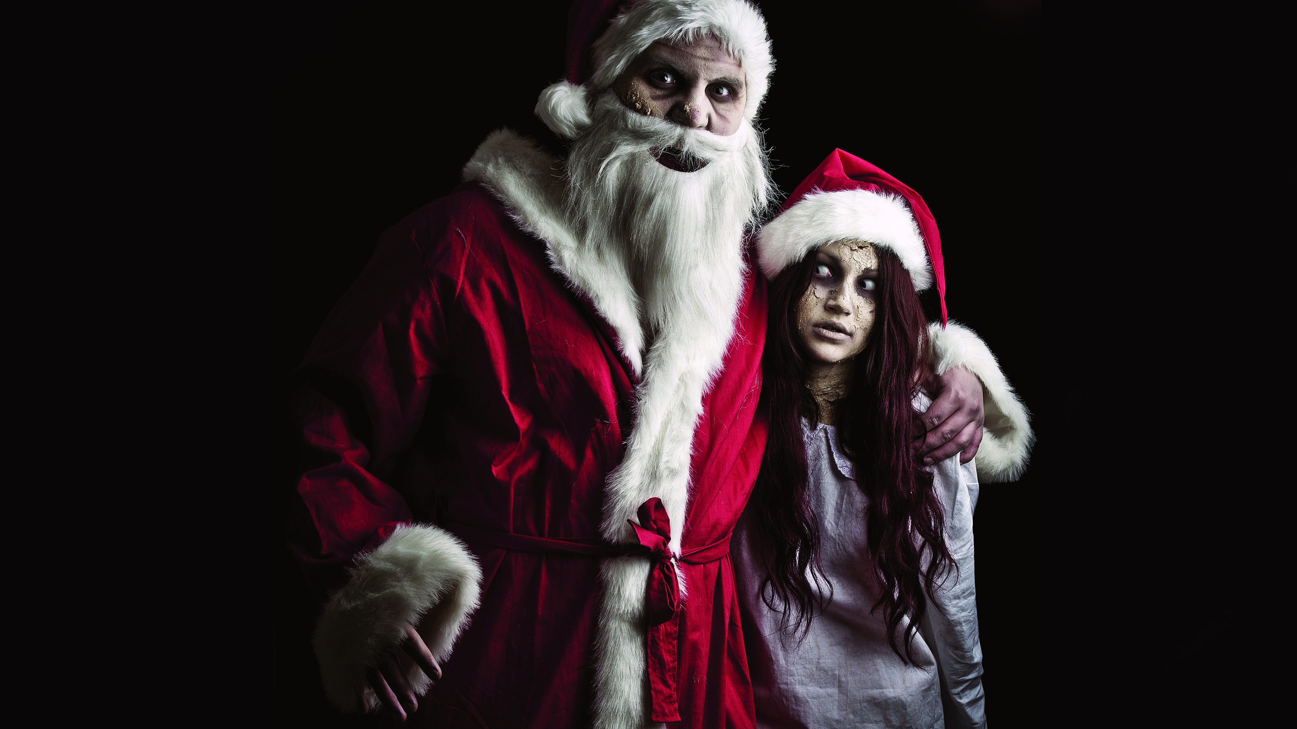 Обои Крампус, Рождество Зло, Санта-Клаус, Рождественский день, зло в разрешении 2560x1440