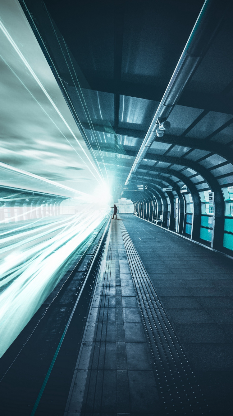 Обои свет, архитектура, транспорт, линия, инфраструктура в разрешении 750x1334