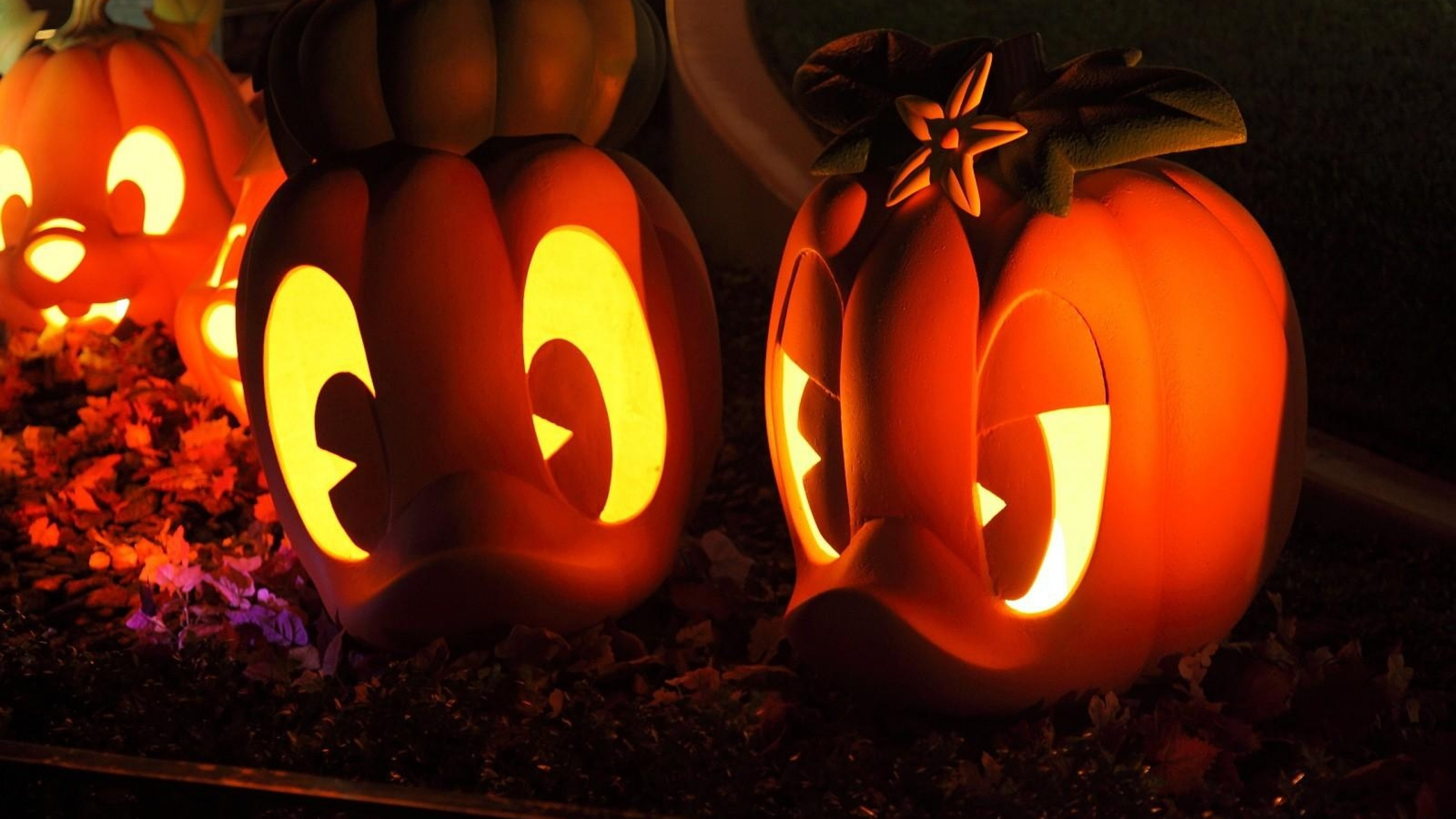 Обои Хэллоуин, тыква, праздник, калебас, зимний сквош в разрешении 3840x2160
