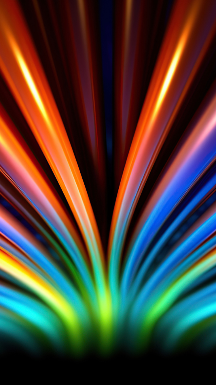 Обои свет, цветной, красочность, Визуальный эффект освещения, арт в разрешении 750x1334