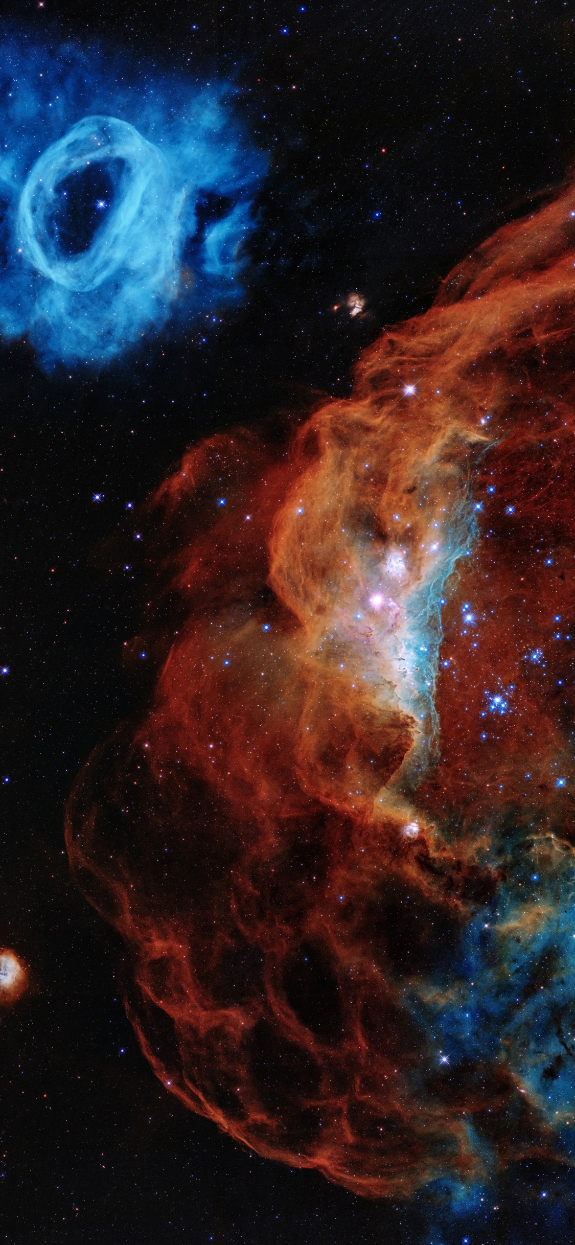 Обои Млечный Путь, туманность, Астрономия, звезда, Галактика в разрешении 1125x2436