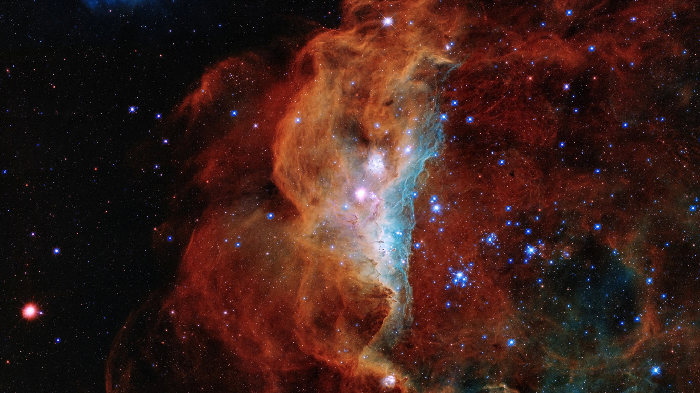 Обои Млечный Путь, туманность, Астрономия, звезда, Галактика в разрешении 1366x768