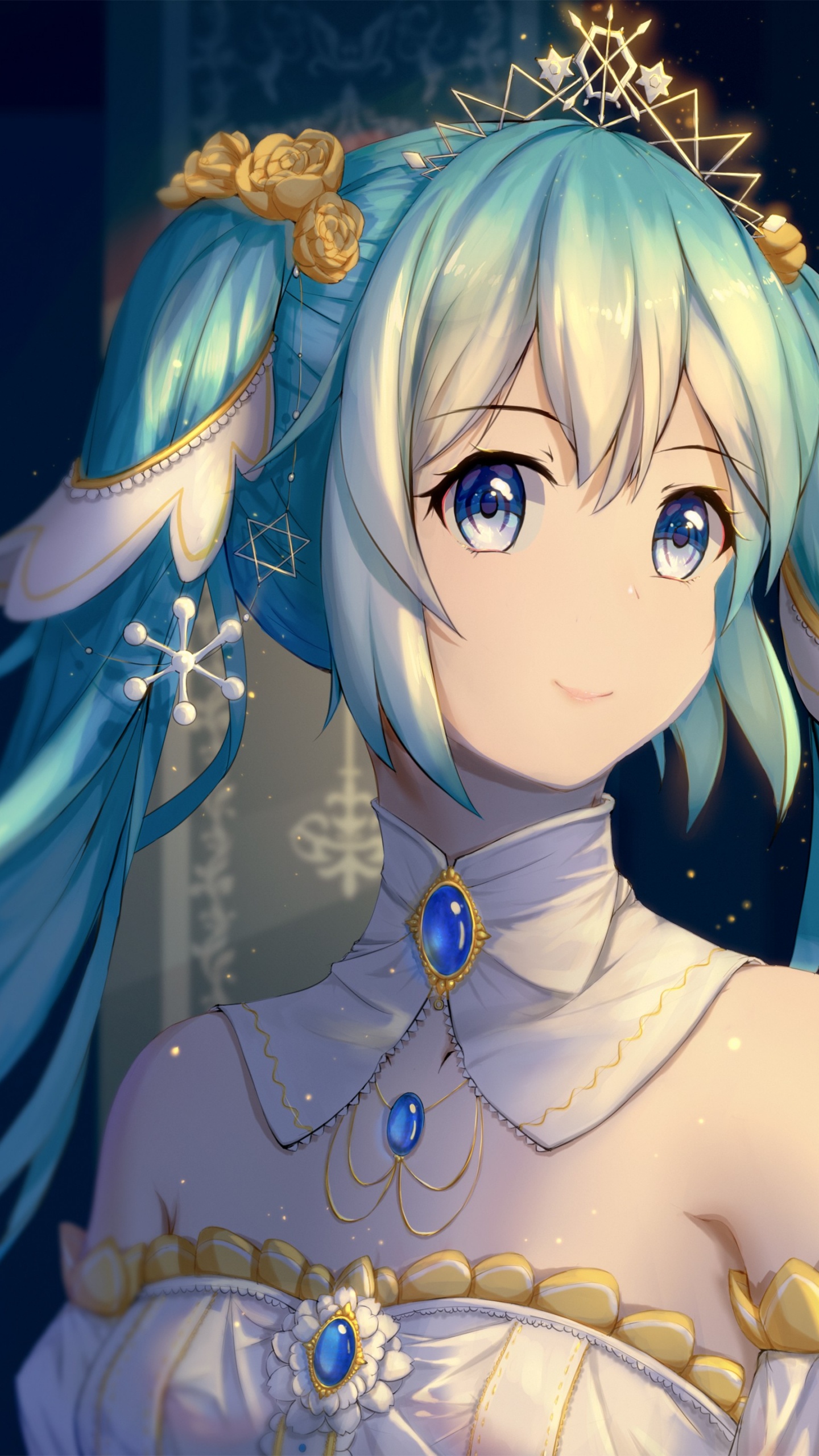 Обои аниме, Кавайная, мультфильм, глаз, орган в разрешении 1440x2560