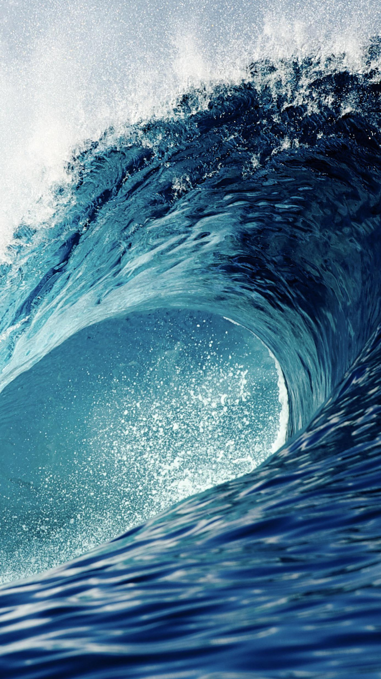 Обои вода, жидкий, гидроресурсы, жидкость, ветровая волна в разрешении 750x1334