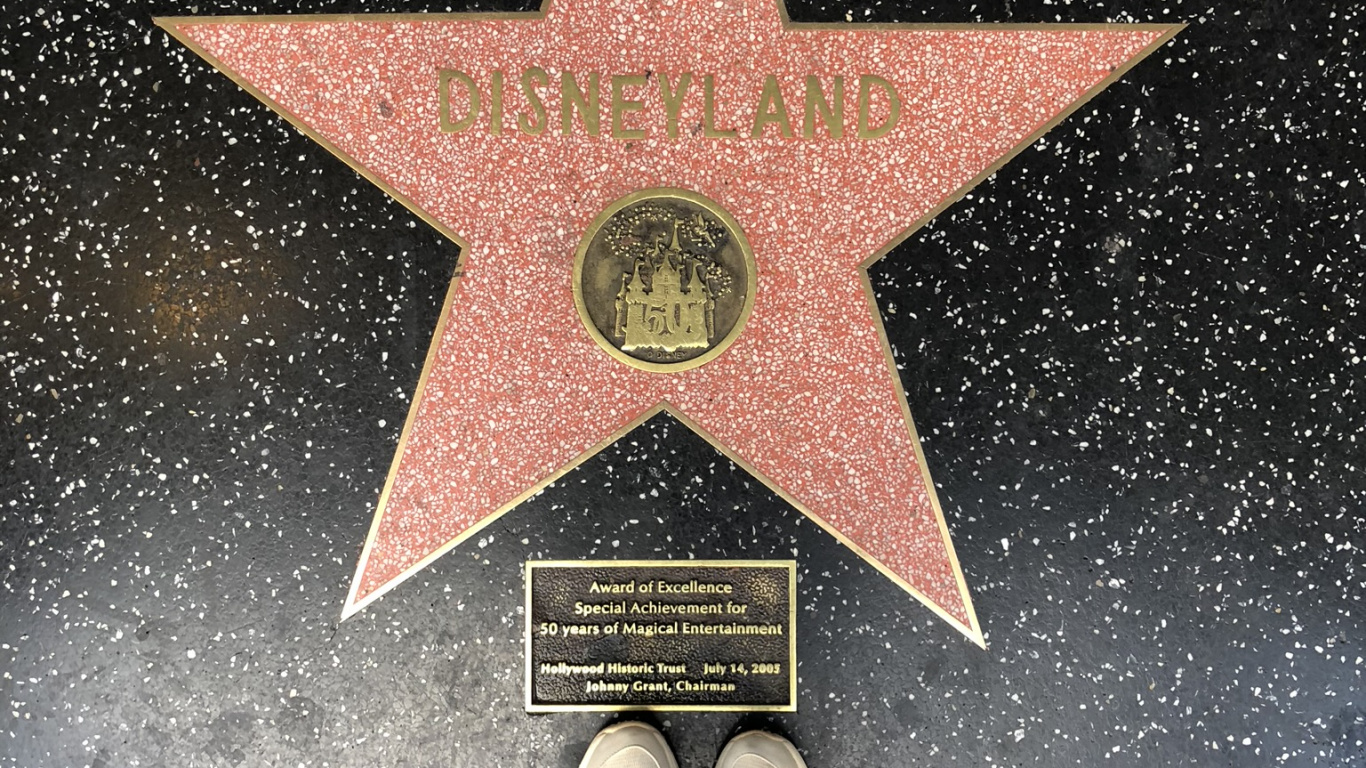 Обои аллея звезд, Голливуд, флаг, флаг чили, Соединенные Штаты в разрешении 1366x768