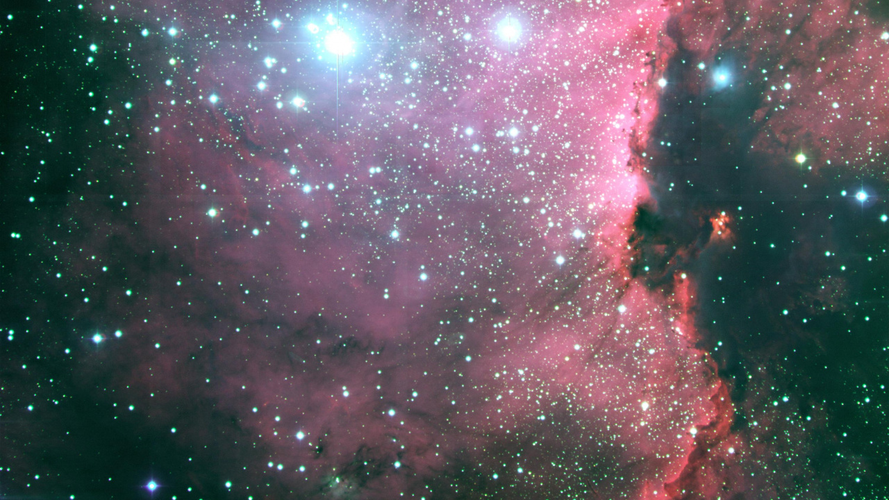 Обои туманность, астрономический объект, космическое пространство, атмосфера, Галактика в разрешении 1280x720