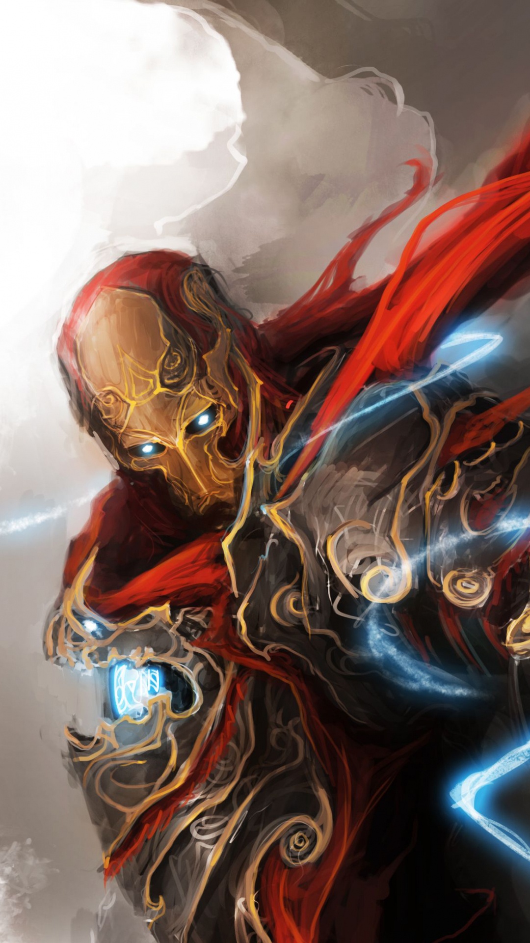 Обои фэнтези Железный человек, Железный человек, комиксы Марвел, фэнтези, характер в разрешении 1080x1920