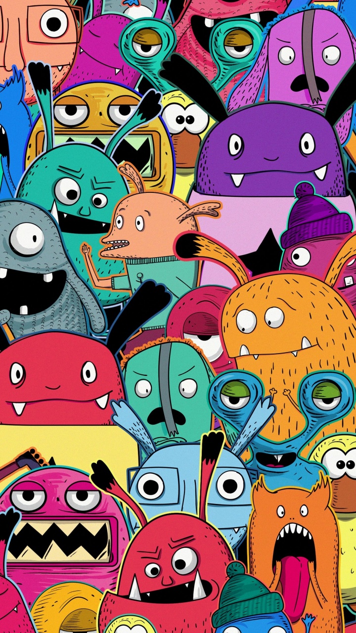 Обои мультфильм, комиксы, визуальное искусство, дизайн, комикс в разрешении 720x1280