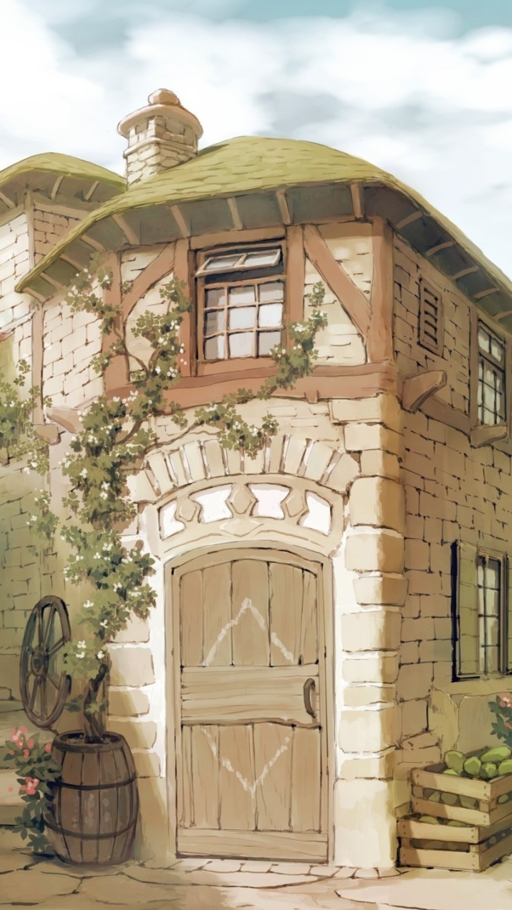 Обои здание, средневековая архитектура, двор, имущество, playstation 3 в разрешении 720x1280