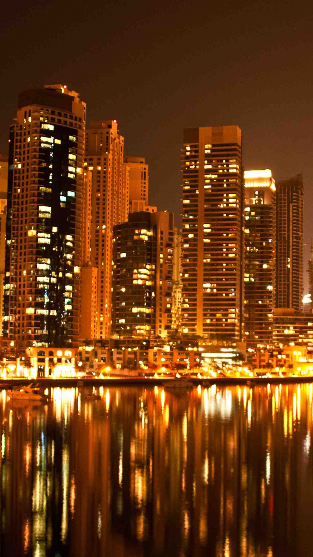 Обои город, Дубай, городской пейзаж, метрополия, городской район в разрешении 1080x1920