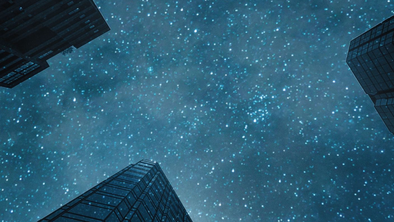 Обои атмосфера, здание, облако, свет, черный в разрешении 1280x720