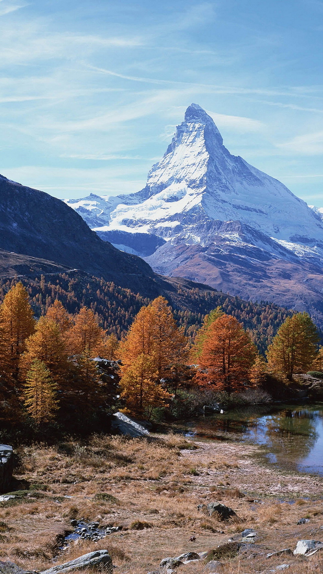 Обои гора, горный хребет, природа, горный рельеф, дикая местность в разрешении 1080x1920