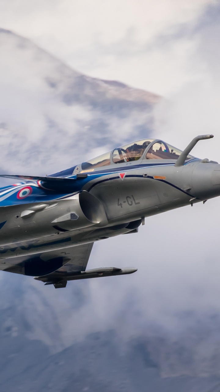 Обои Рафаль С, самолеты, военный самолет, Dassault Aviation, воздушные силы в разрешении 720x1280