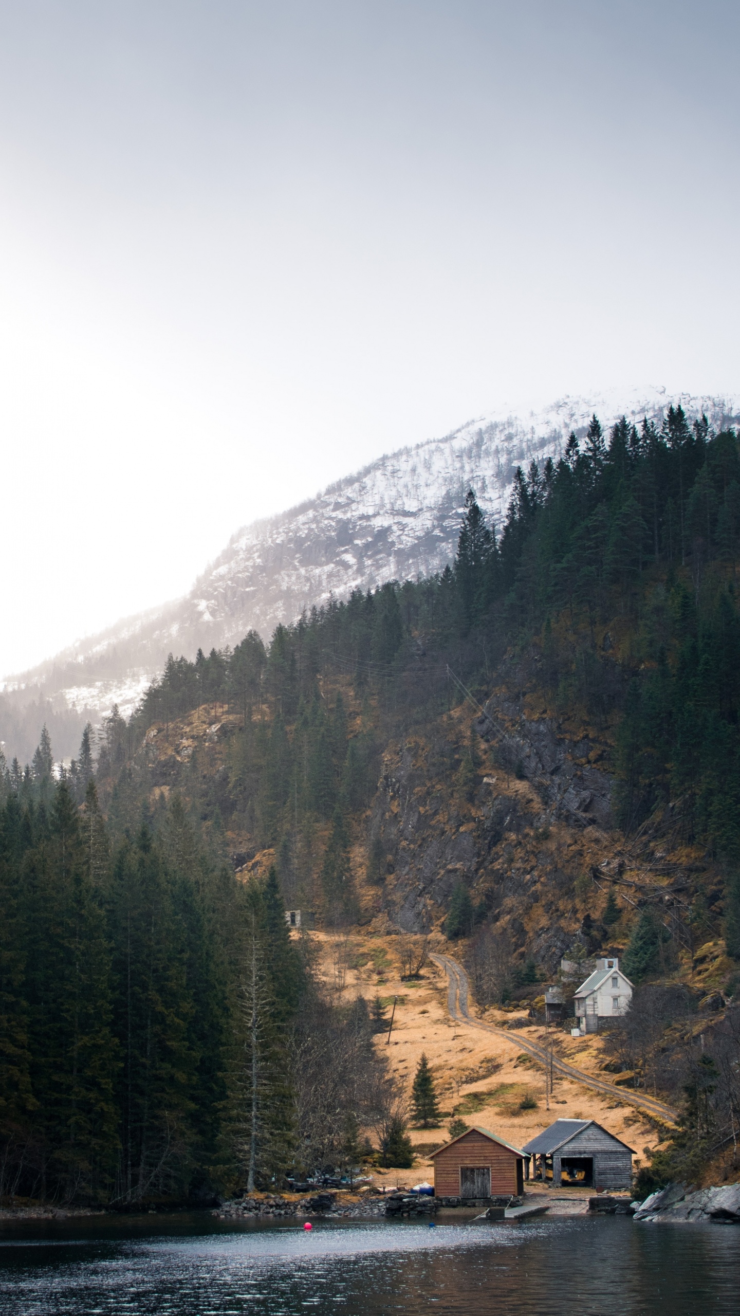 Обои гора, горный хребет, горный рельеф, природа, нагорье в разрешении 1440x2560