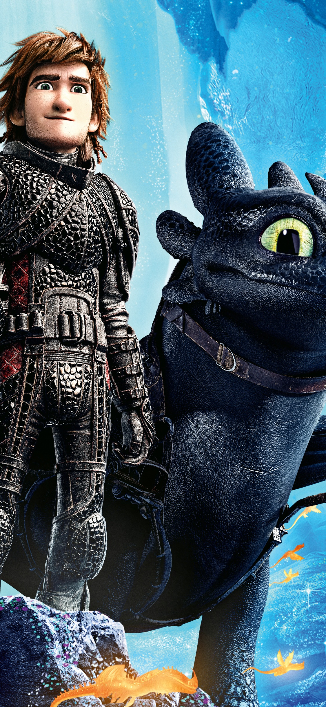 Обои Blu-ray диск, Как тренировать своего дракона, цифровая копия, мультик, анимация в разрешении 1125x2436