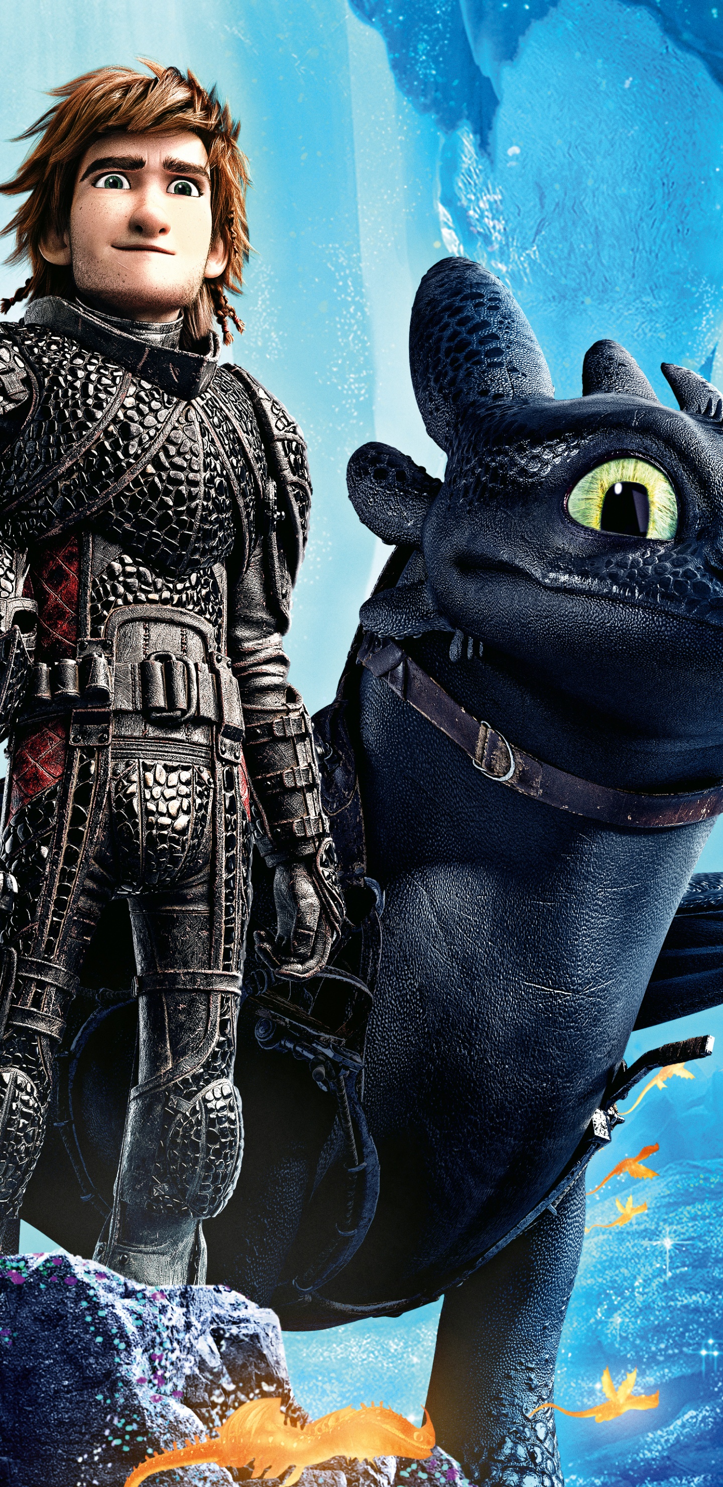 Обои Blu-ray диск, Как тренировать своего дракона, цифровая копия, мультик, анимация в разрешении 1440x2960