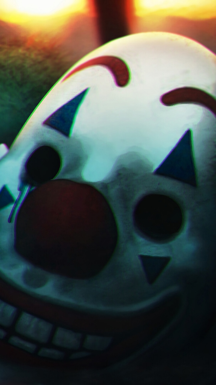 Обои фикция, иллюстрация, космос, череп, Джокер в разрешении 720x1280