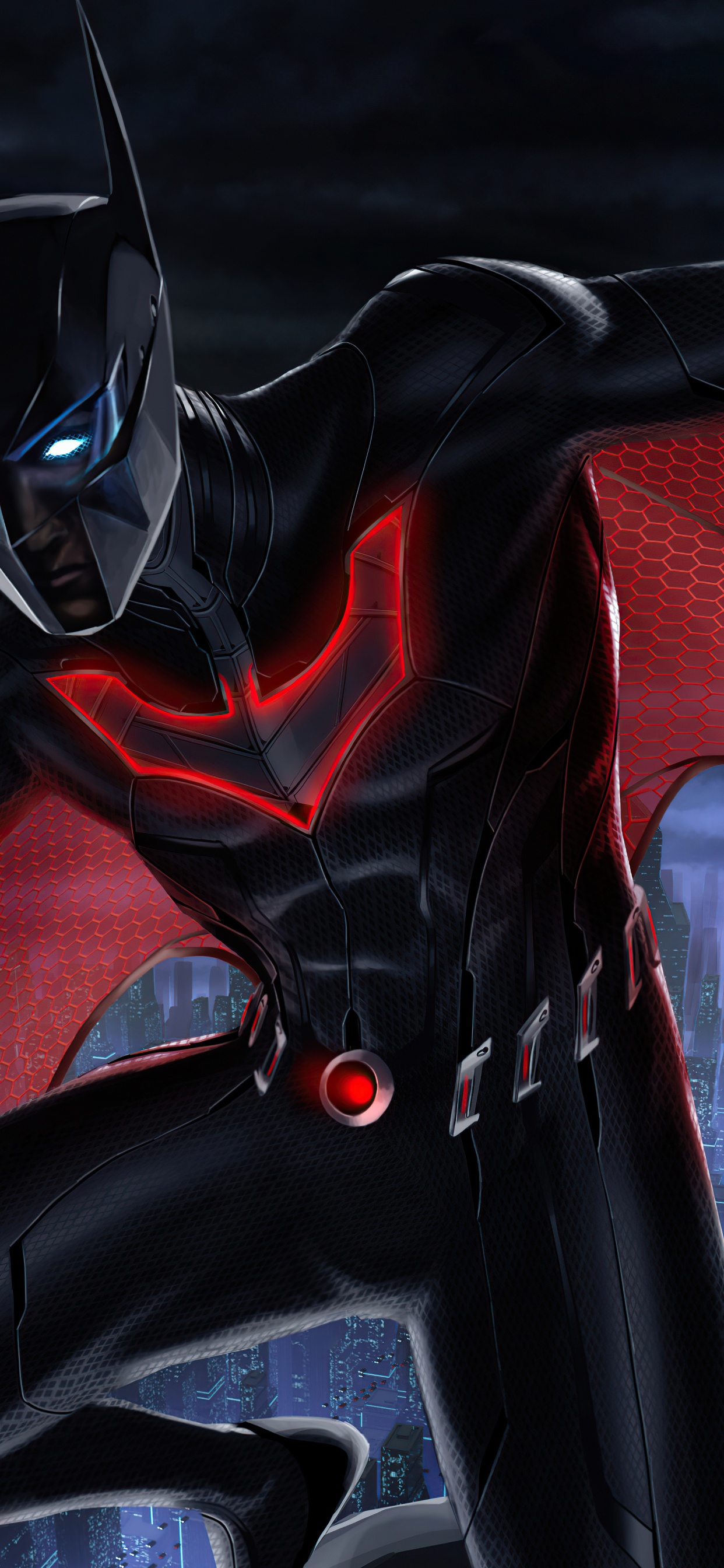 Обои Бэтмен, Бэтмен вне искусства, Терри Макгиннис, арт, супергерой в разрешении 1242x2688