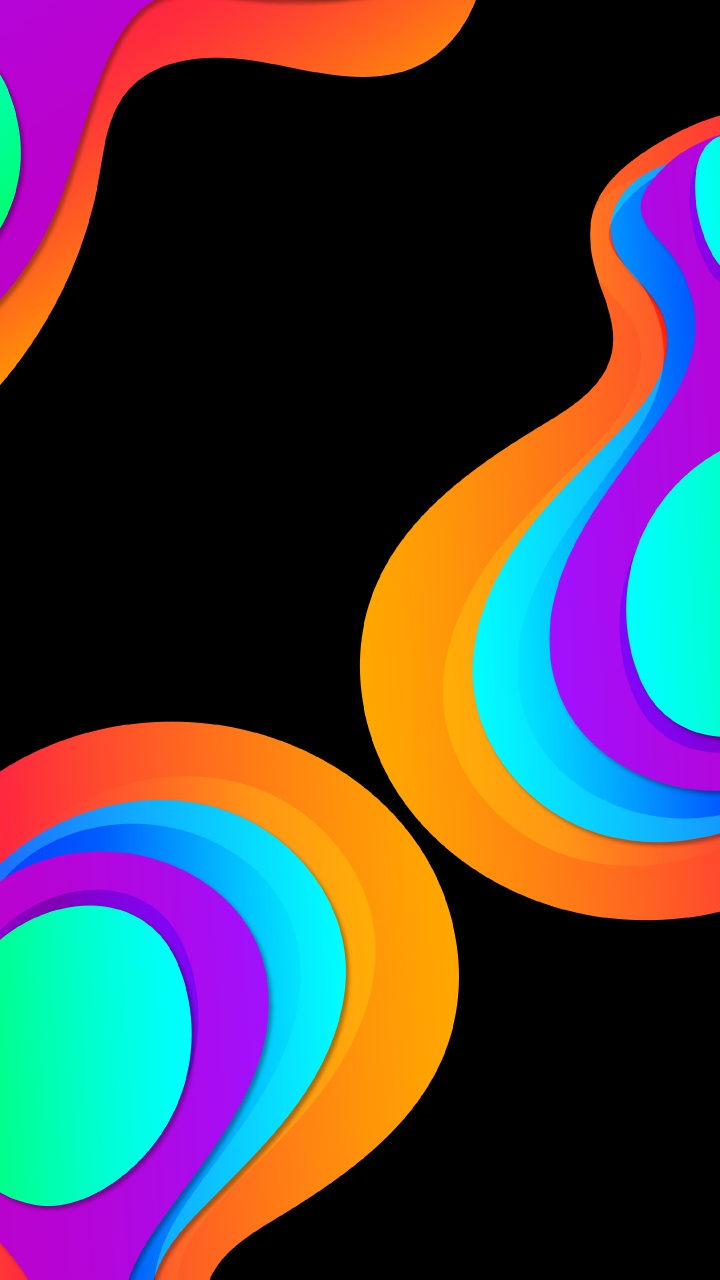 Обои красочность, круг, электрик, арт, узор в разрешении 720x1280