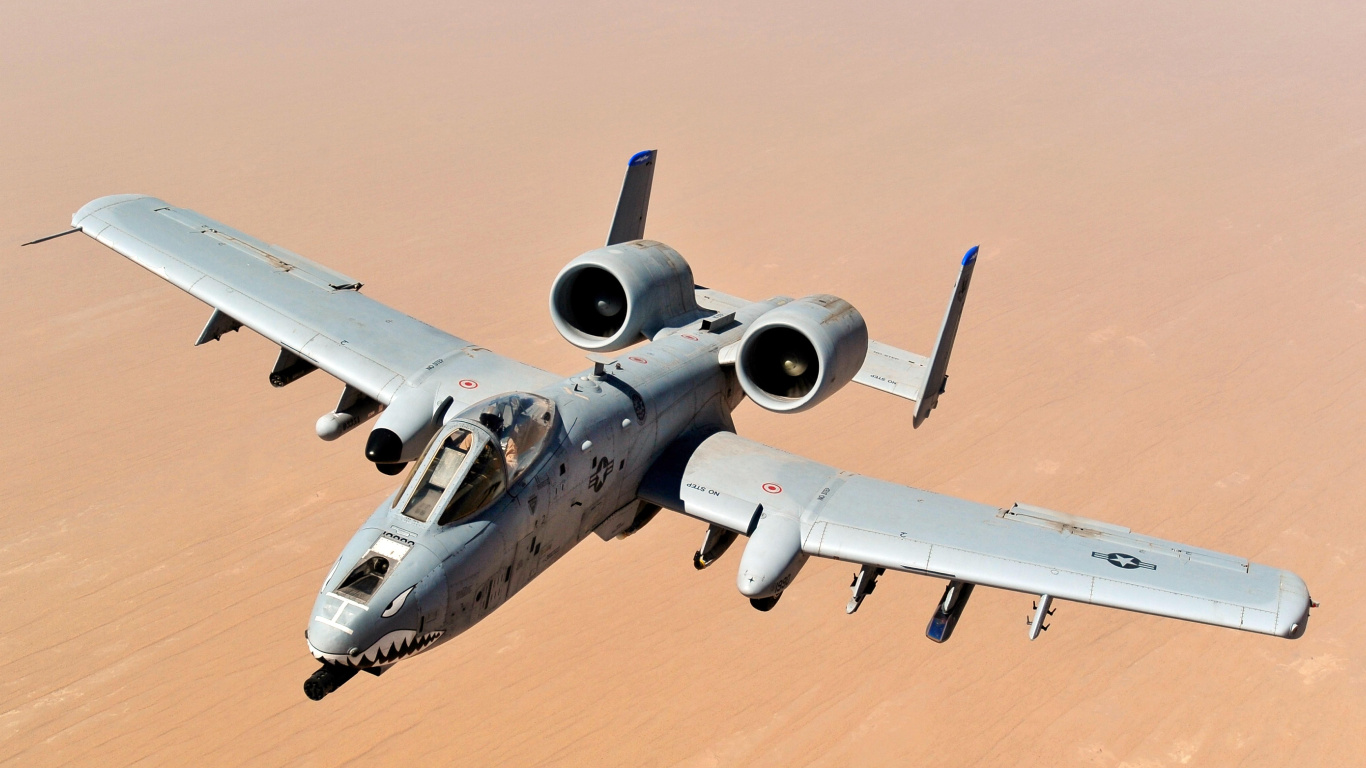 Обои Общие бородавочник, ВВС США, Су 25, Самолет непосредственной авиационной поддержки А-10, самолеты в разрешении 1366x768