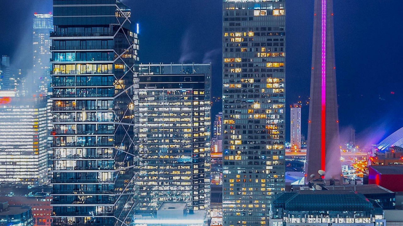 Обои Торонто, смартфон, ios, небоскреб, здание в разрешении 1280x720