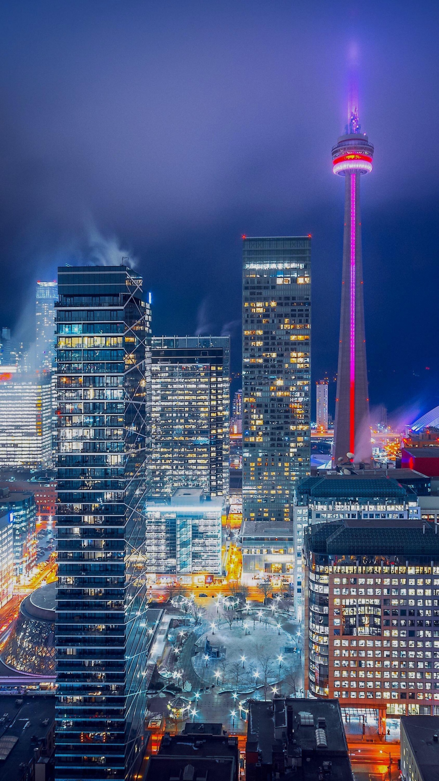 Обои Торонто, смартфон, ios, небоскреб, здание в разрешении 1440x2560