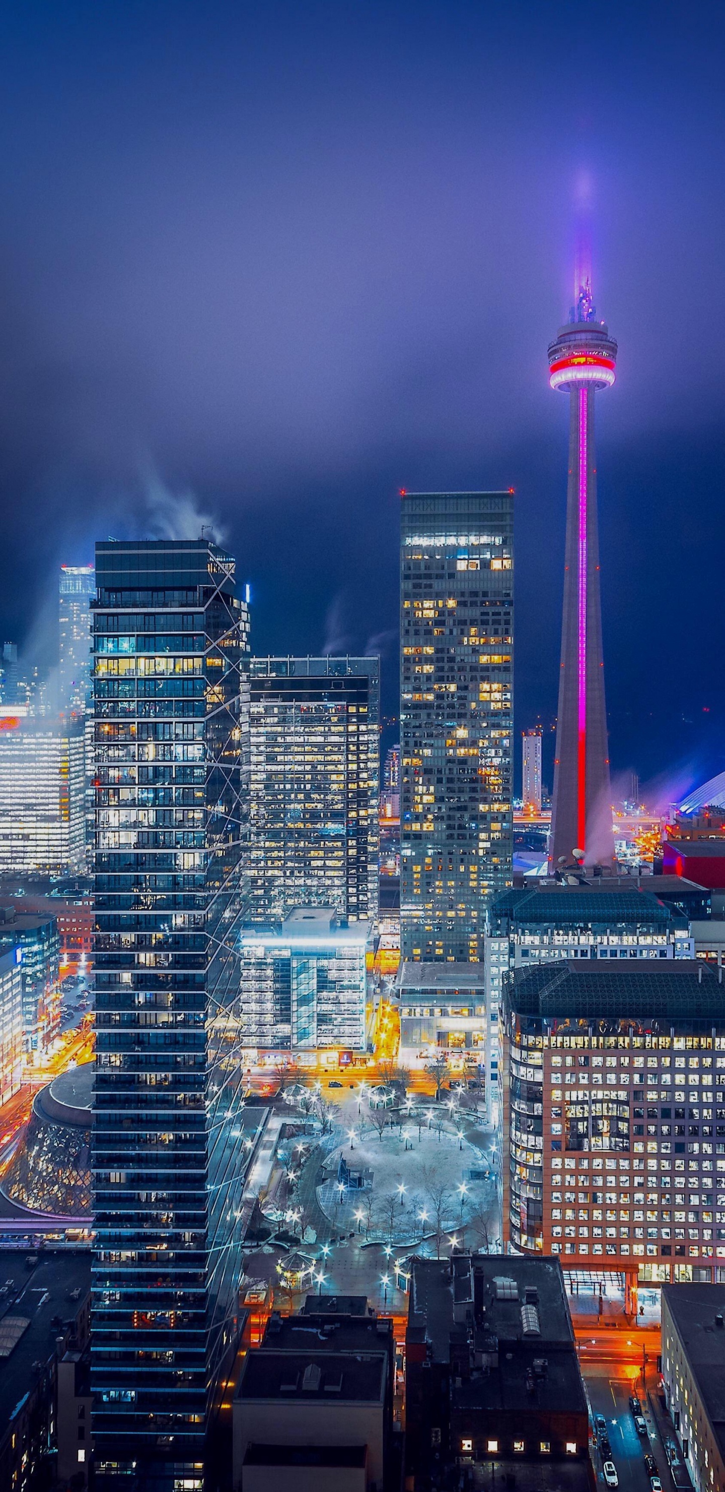 Обои Торонто, смартфон, ios, небоскреб, здание в разрешении 1440x2960