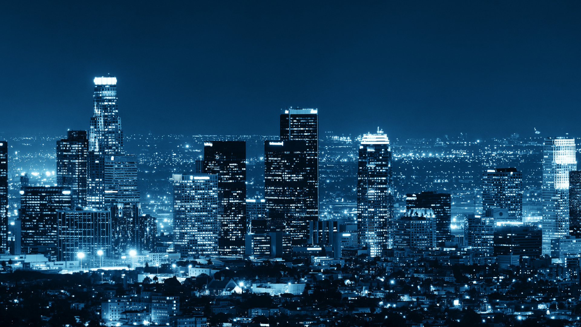 Обои городской пейзаж, город, метрополия, городской район, линия горизонта в разрешении 1920x1080