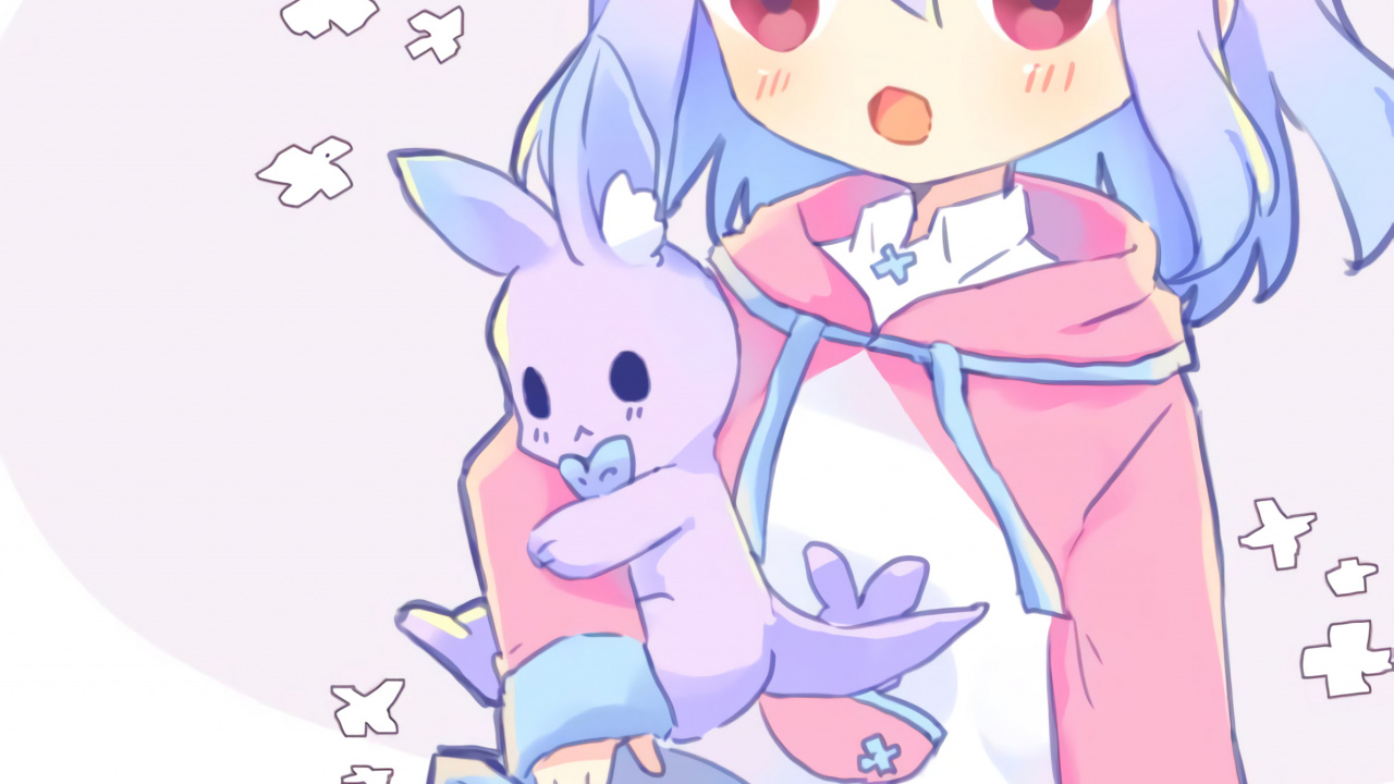 Обои одежда, смартфон, телефон, мультфильм, мимика в разрешении 1280x720